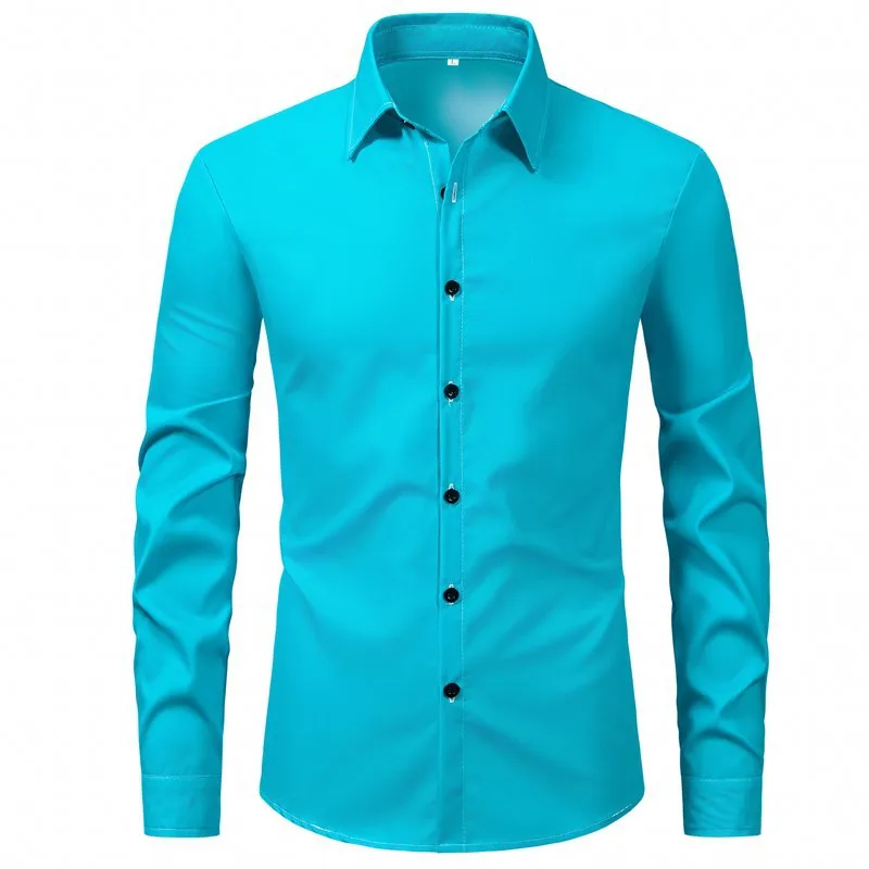Men's Plus Size Button Up Long Sleeve Shirt, image 6