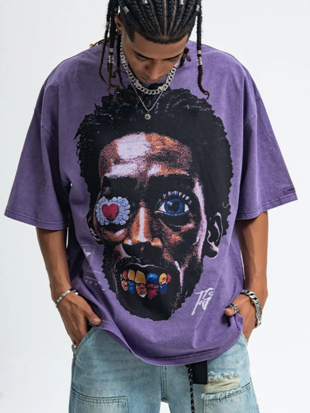 Men's Graphic Round Neck Short Sleeve T-Shirt, image 3