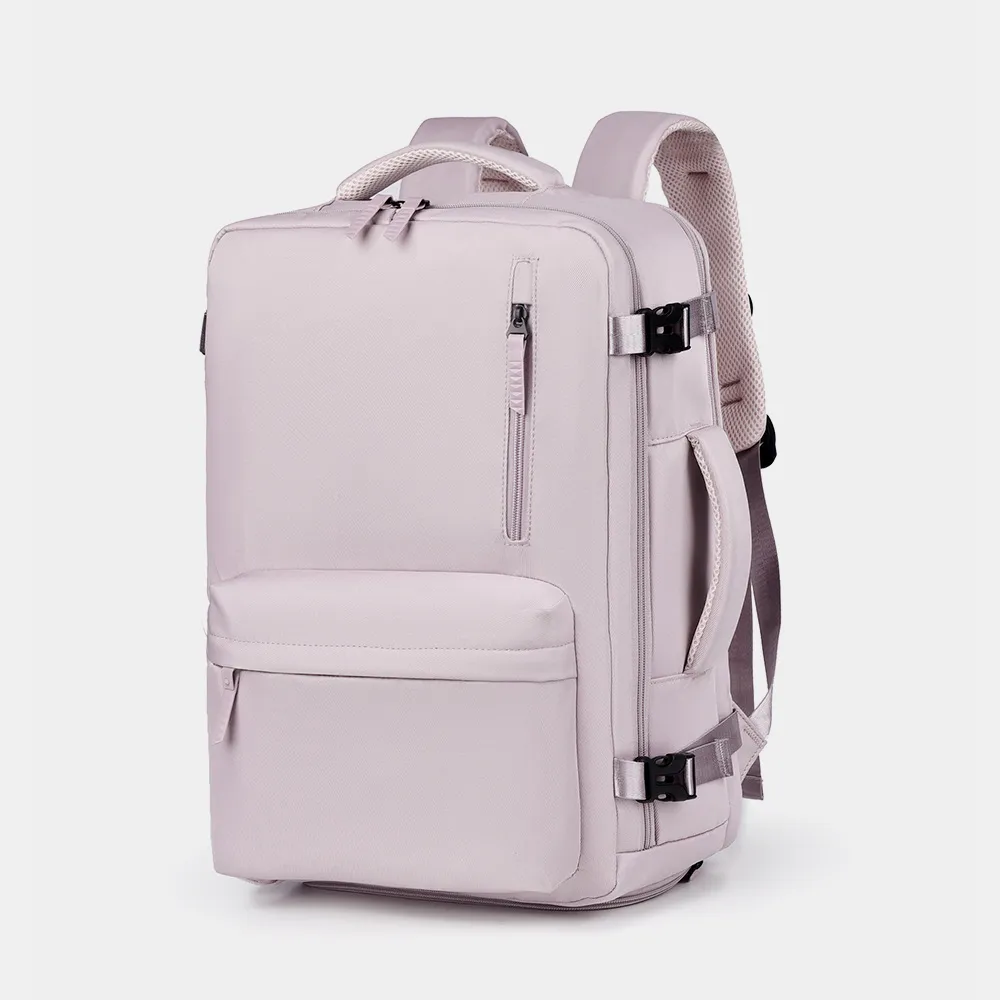 Oxford Cloth Side Pockets Backpack Bag with Handles, image 5