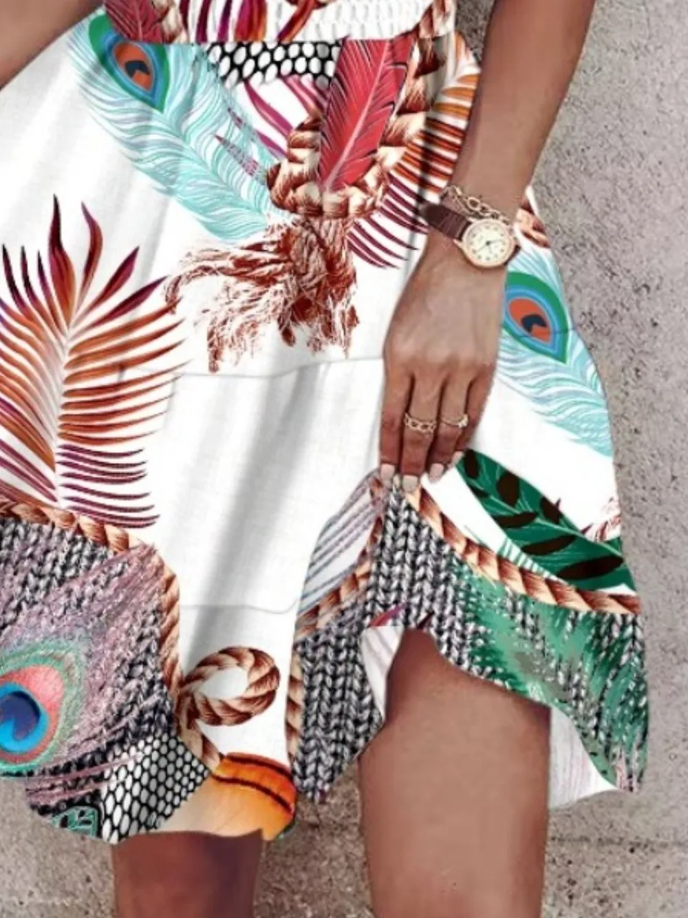 Paisley Print Halter Neck Mini Dress, image 16
