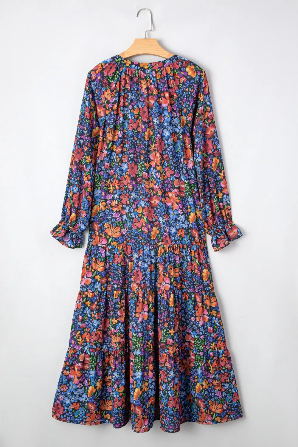 Floral Print Flounce Sleeve Dress, image 7
