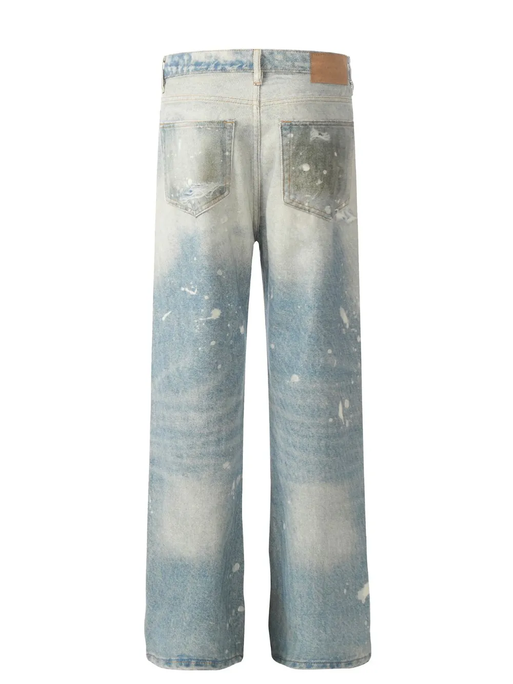 Men's Waste Soil Style Straight Leg Jeans, image 3