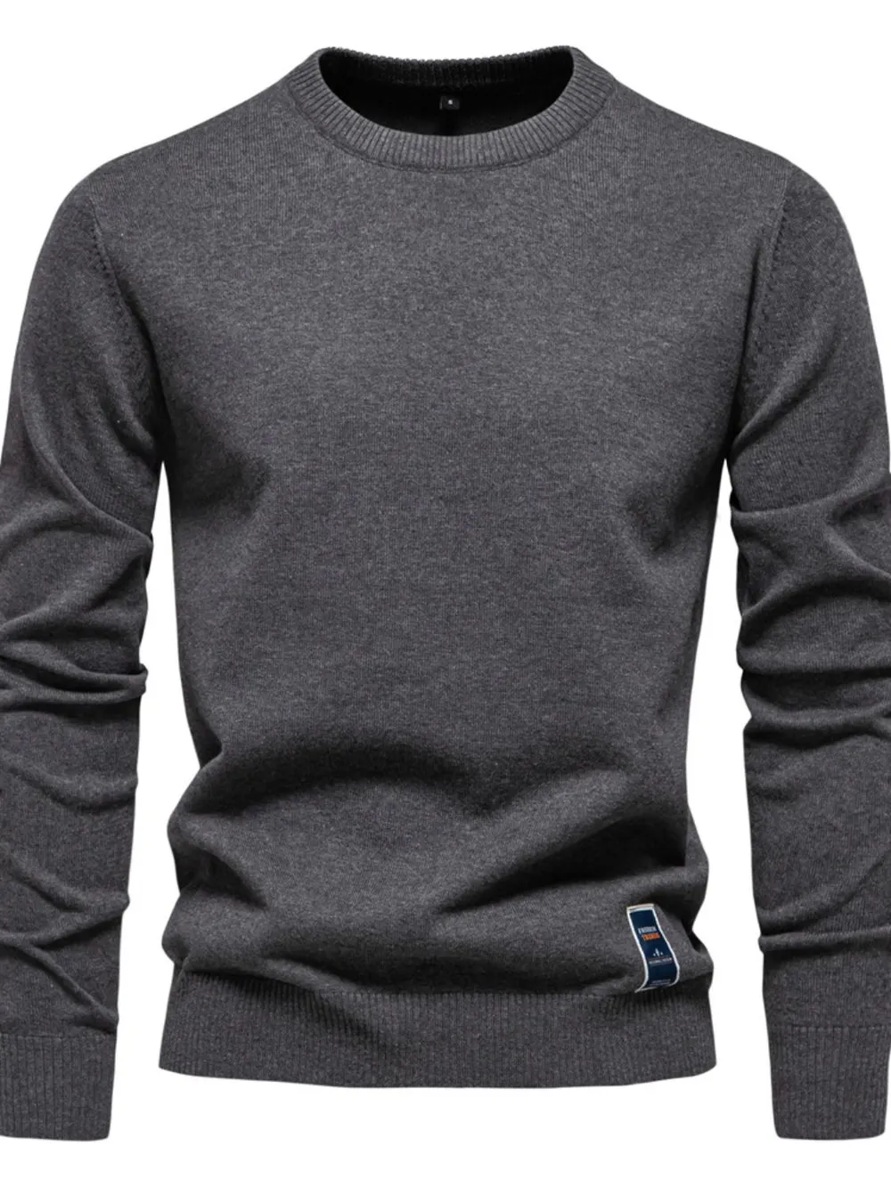 Men's Round Neck Long Sleeve Sweater, image 2