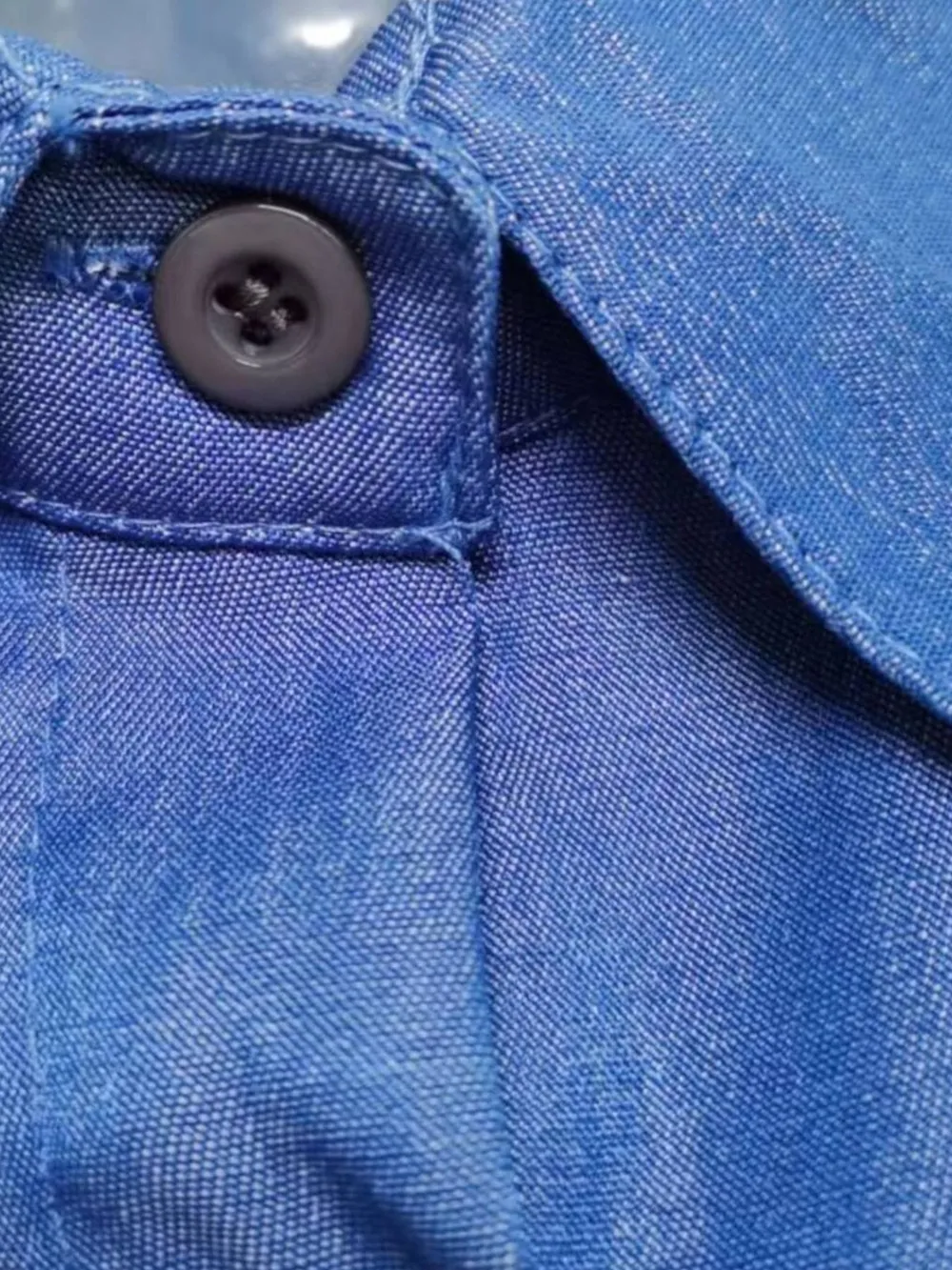 Full Size Button-Down Maxi Denim Dress Plus Size, image 3