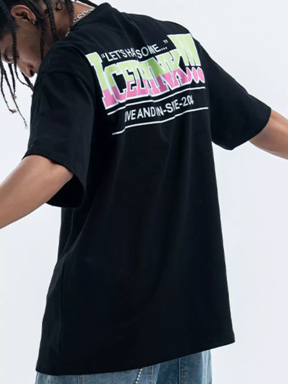 Men's Graphic Round Neck Relaxed Fit T-Shirt, image 2