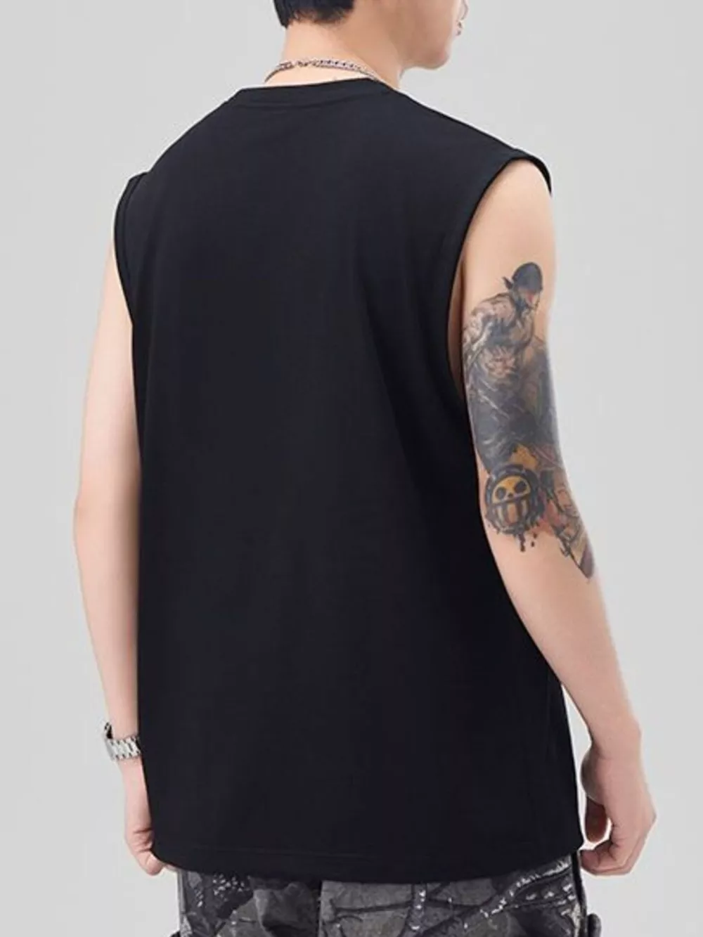 Men's Plus Size Round Neck Tank, image 6