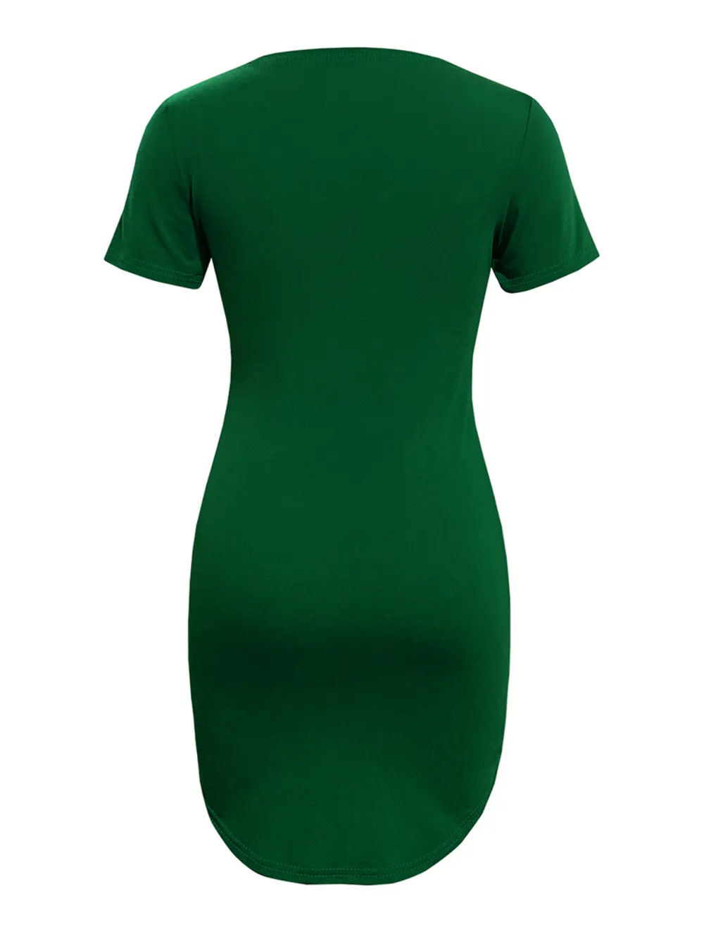 Round Neck Short Sleeve Mini Tee Dress, image 9