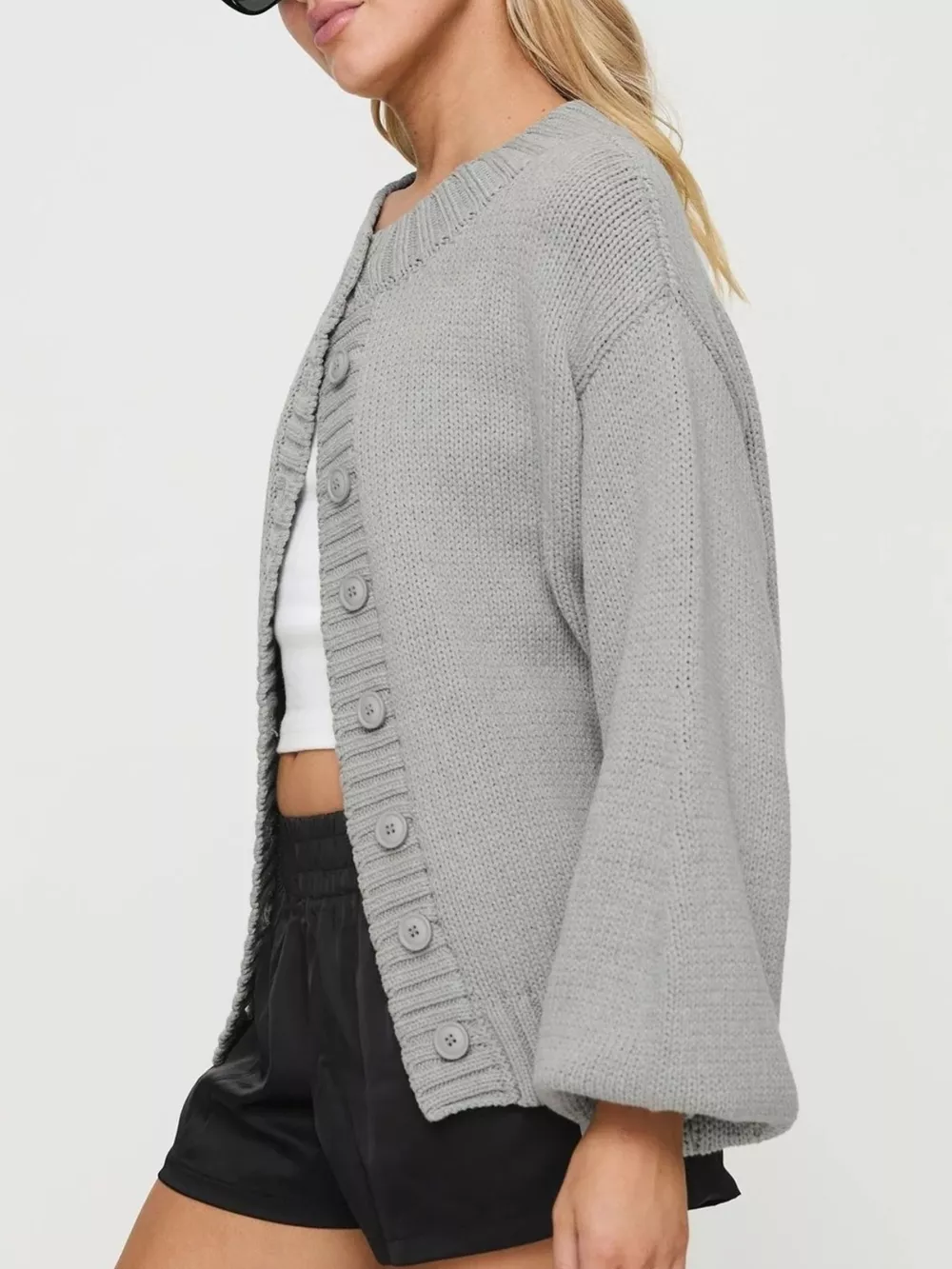 Button-Down Knit Cardigan, image 9
