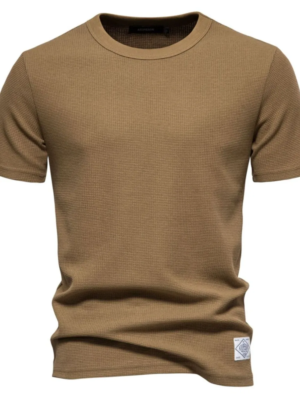 Men's Waffle-Knit Short Sleeve T-Shirt, image 10