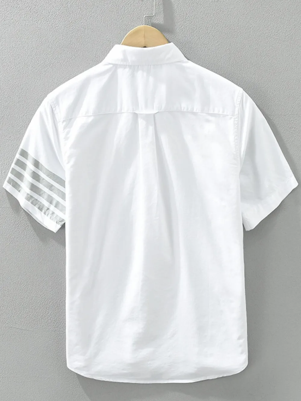 Men's Plus Size Short Sleeve Button-Up Shirt, image 3