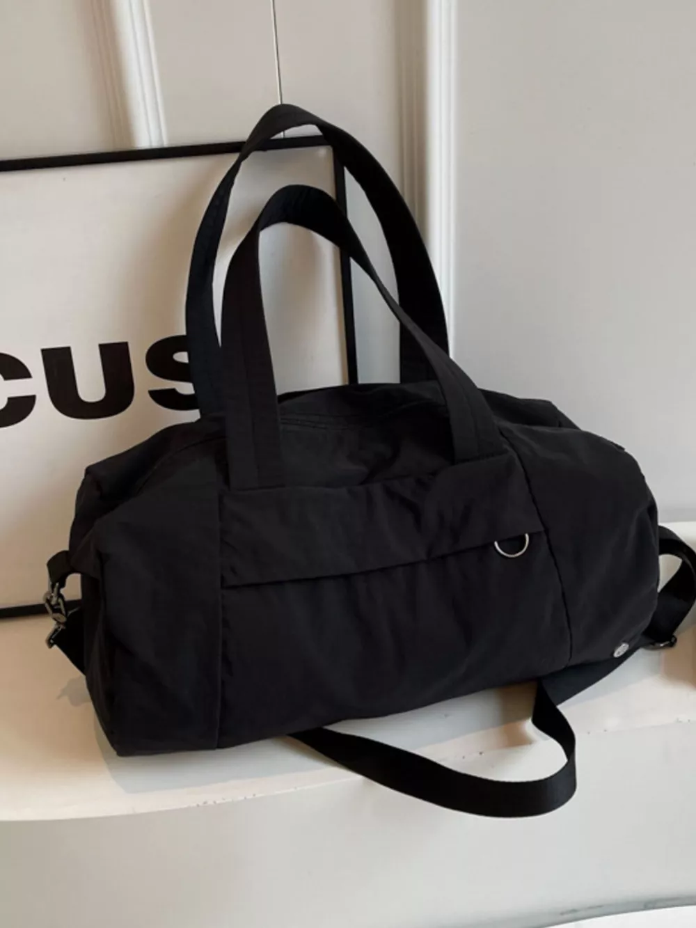 Solid Color Lightweight Travel Duffel Bag, image 7