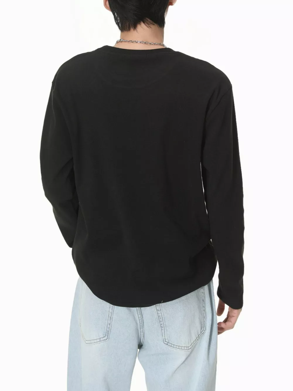 Men's Long-Sleeve Crew Neck T-Shirt, image 12