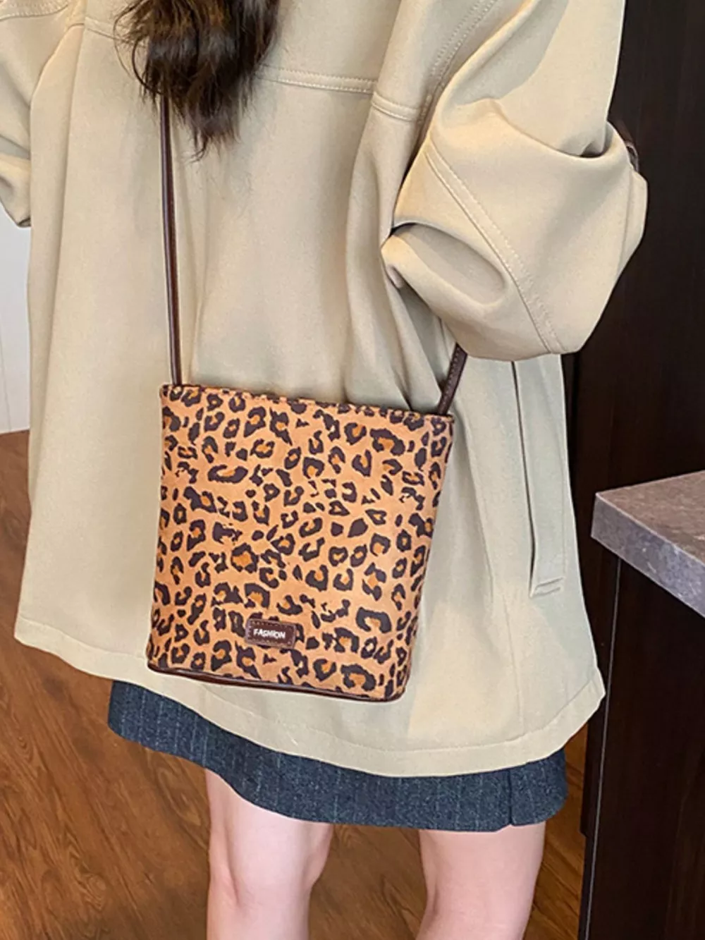 Leopard Print Crossbody Bag, image 7