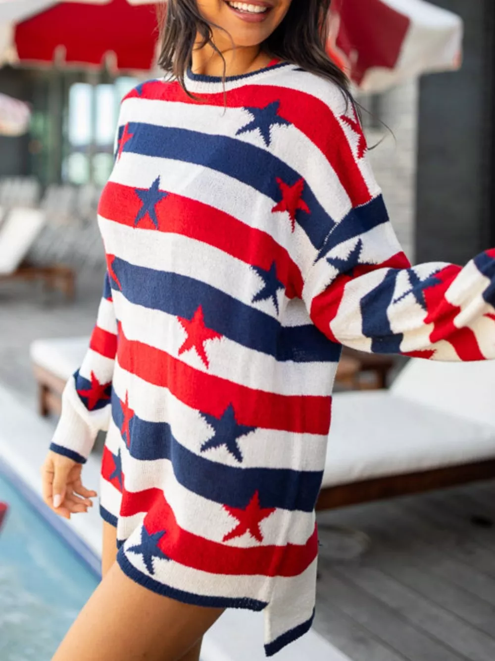 Stars and Stripes Long Sleeve Sweater, image 21
