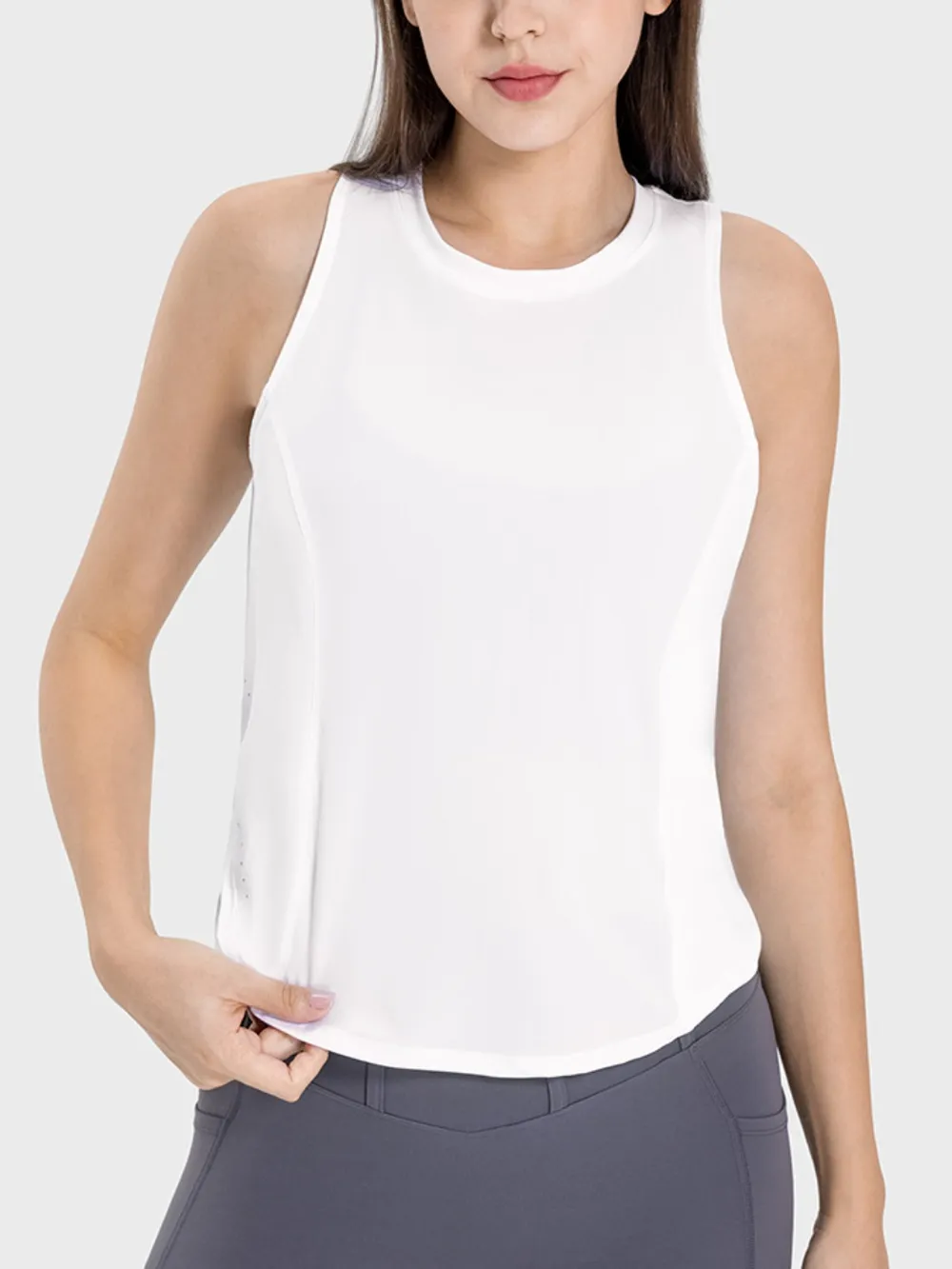 Round Neck Active Tank, image 9