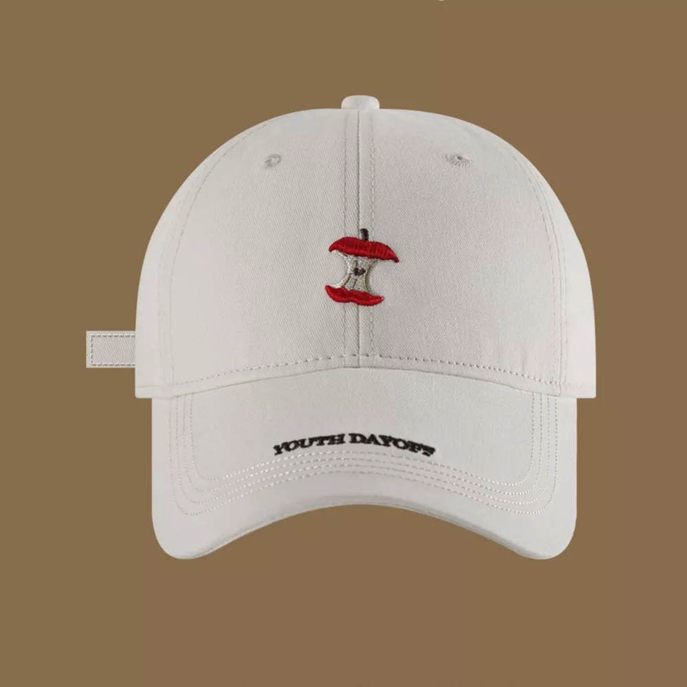 Embroidered Apple Core Baseball Cap