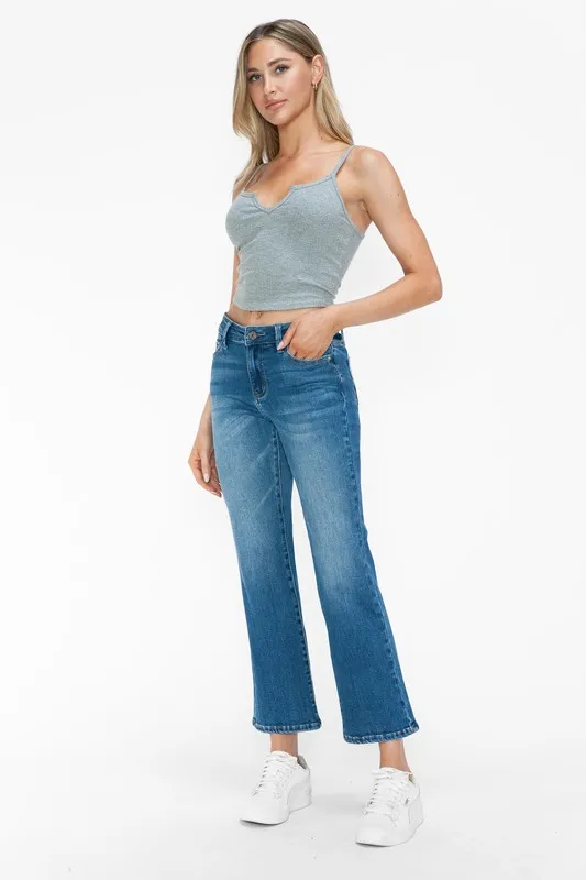 Full Size Cat's Whiskers Mid Rise Ankle Jeans, image 12