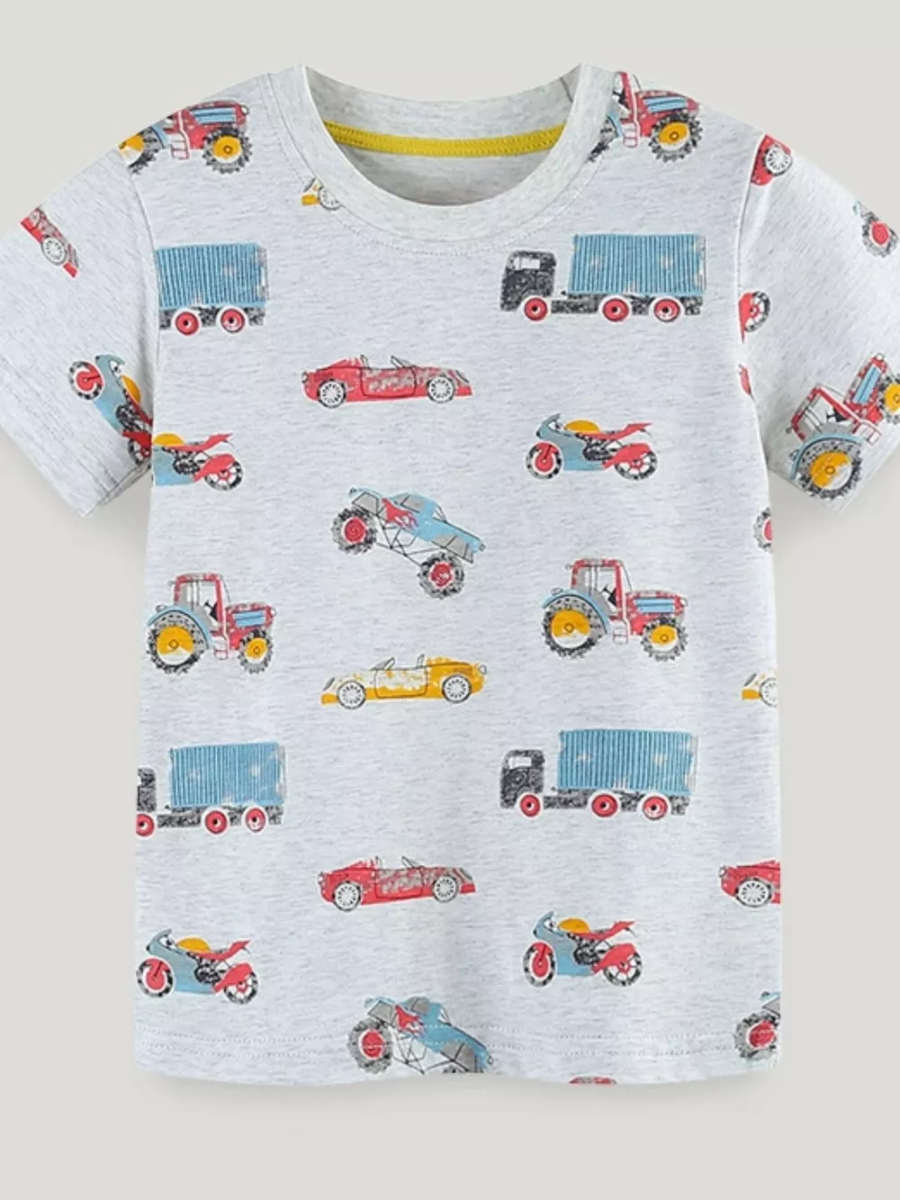 Children's Vehicle Print Short Sleeve T-Shirt, image 2