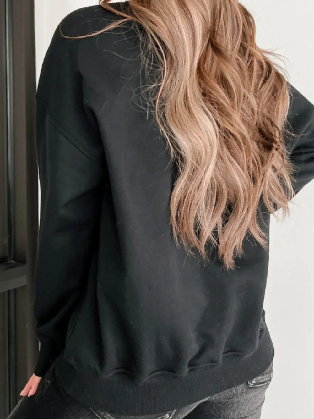 MARDI GRAS Round Neck Drop Shoulder Sweatshirt, image 4