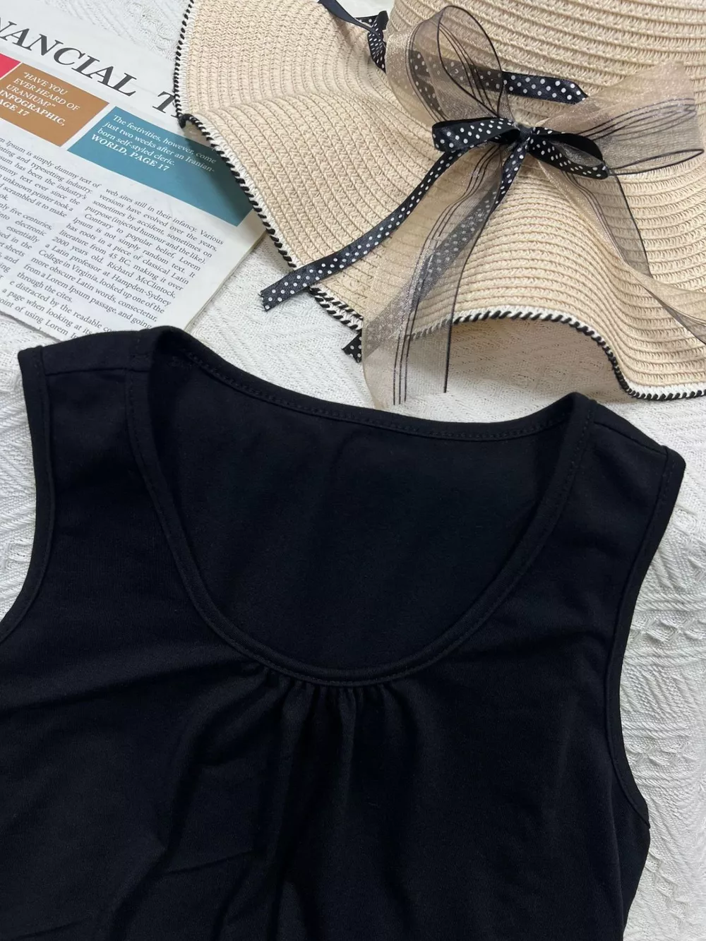 Solid Color Round Neck Tank, image 2