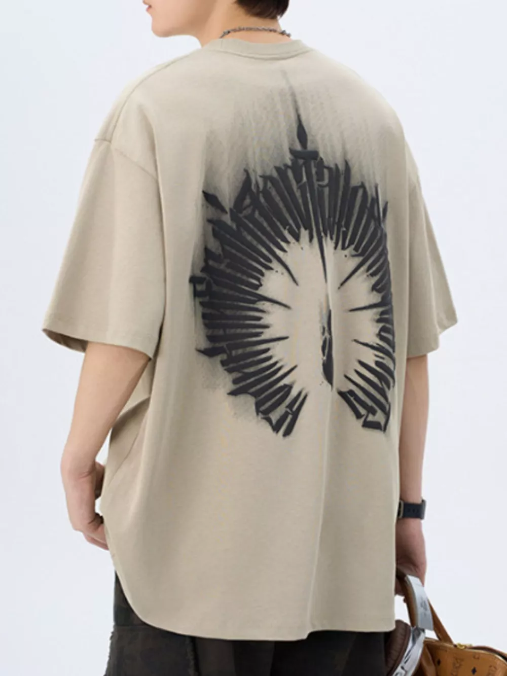 Men's Plus Size Round Neck Short Sleeve T-Shirt, image 8