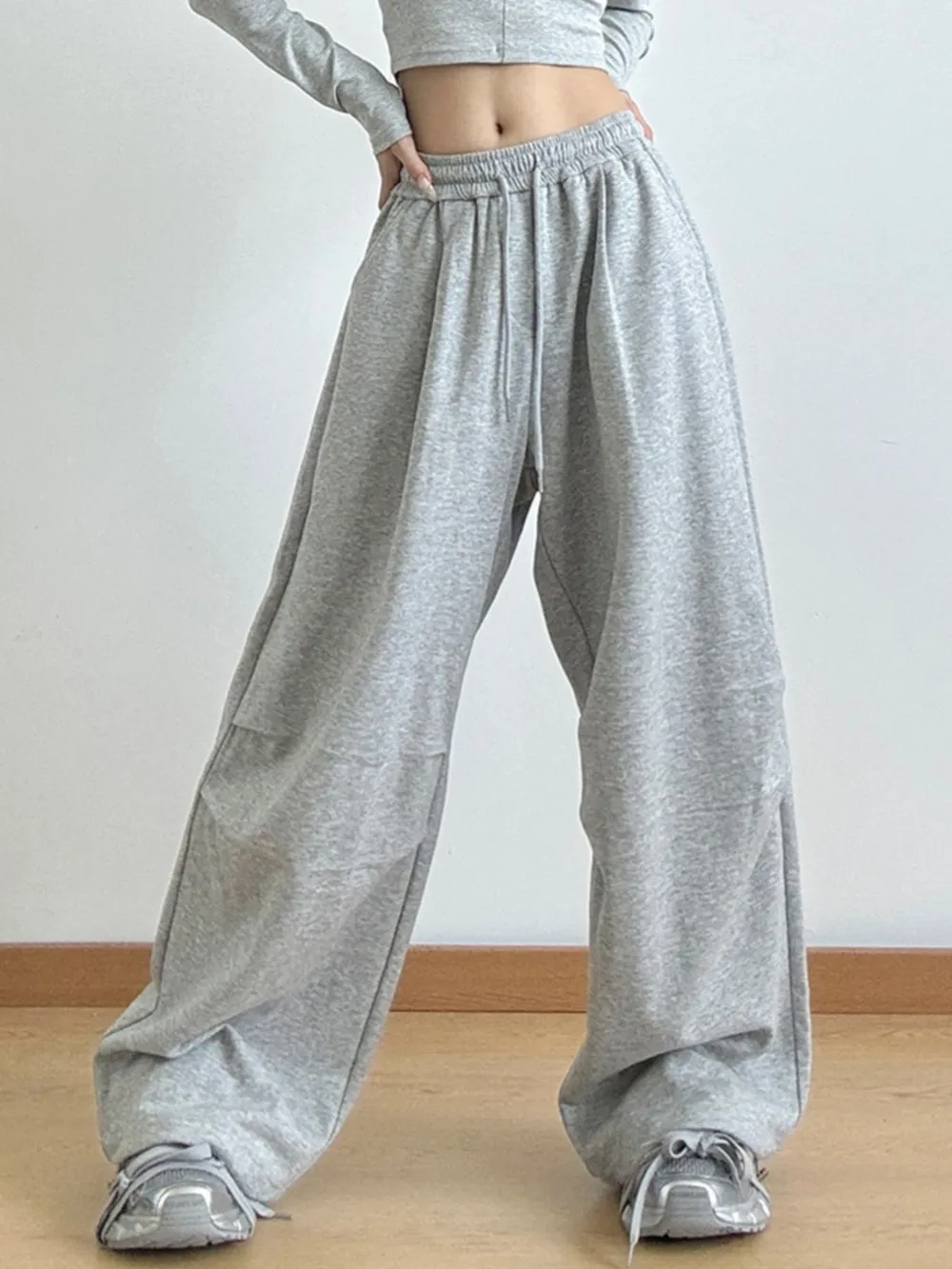 Drawstring Wide Leg Pants, image 3