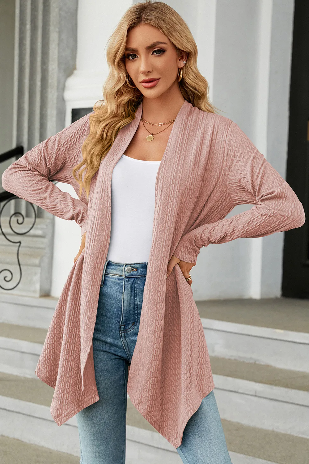 Open Front Long Sleeve Cardigan, image 19