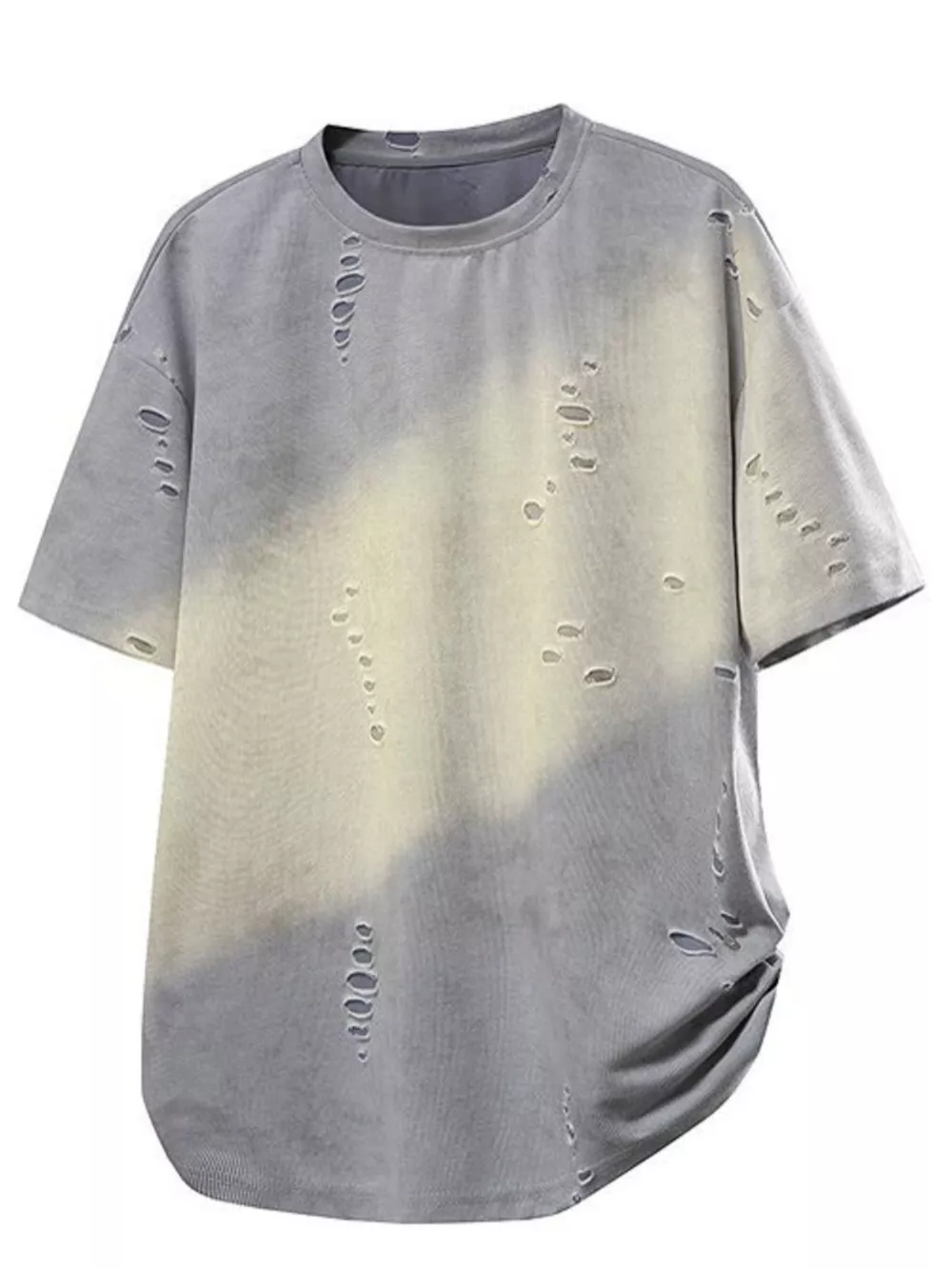 Men's Plus Size Gradient Round Neck T-Shirt, image 5