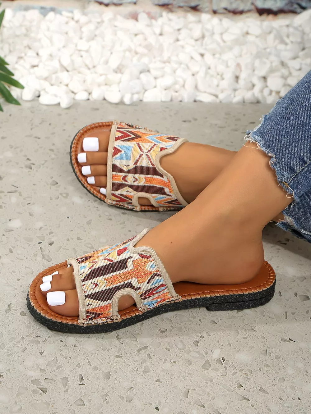 Open Toe Flats Sandals, image 4