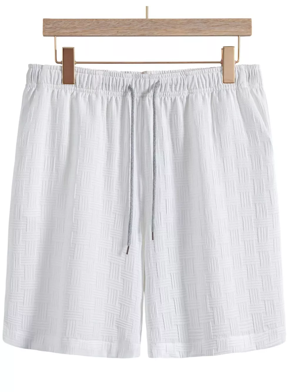 Men's Textured Drawstring Shorts