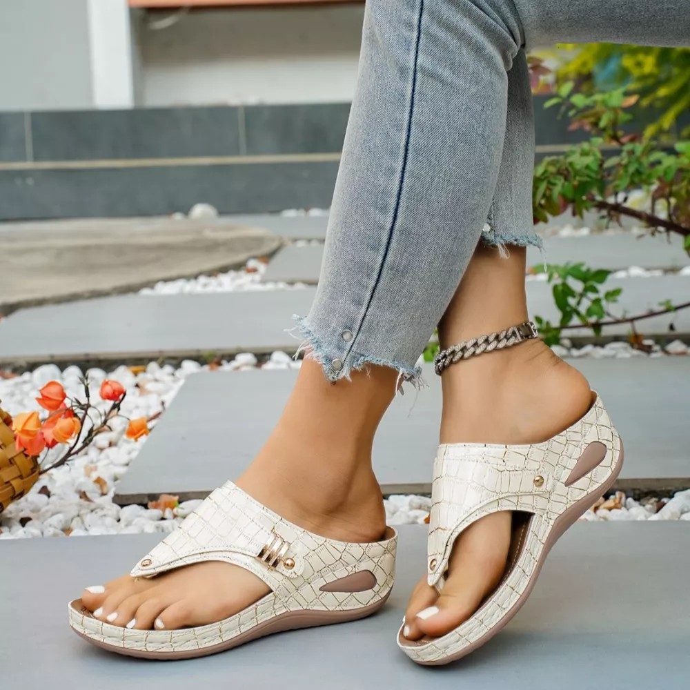 Toe Post Wedge Sandals, image 19