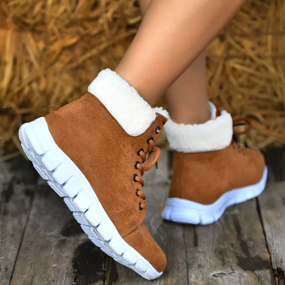 Lace Up Round Toe Boots, image 6