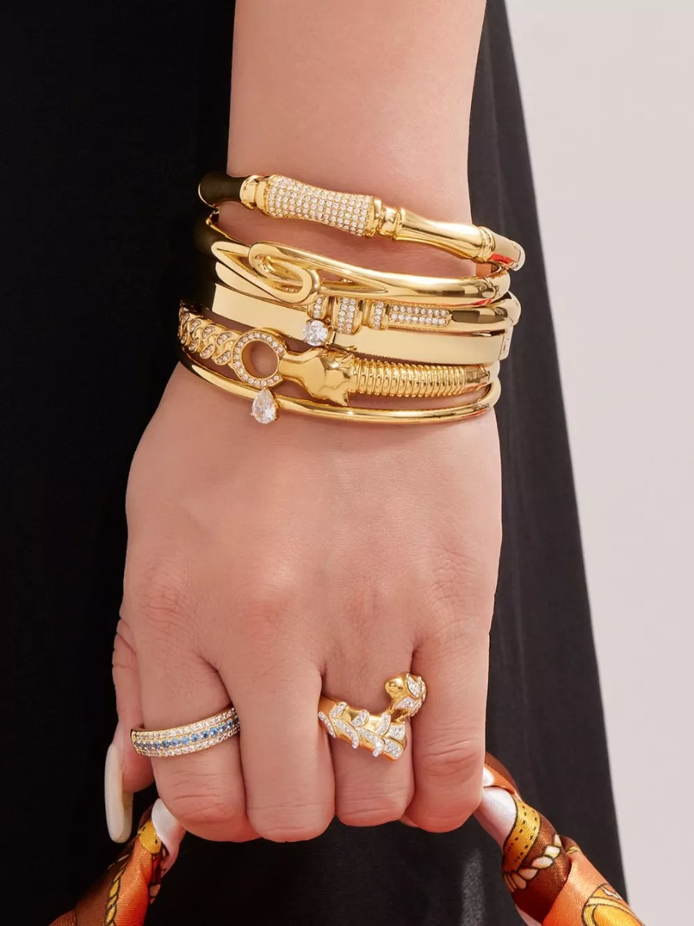 18K Gold-Plated Zircon Bracelet, image 9