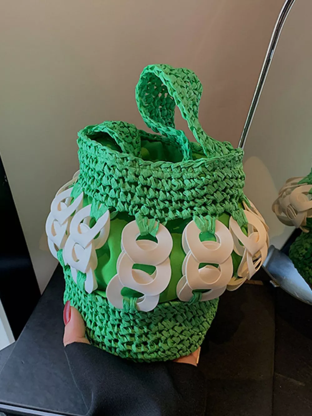 Woven Bucket Handbag, image 13