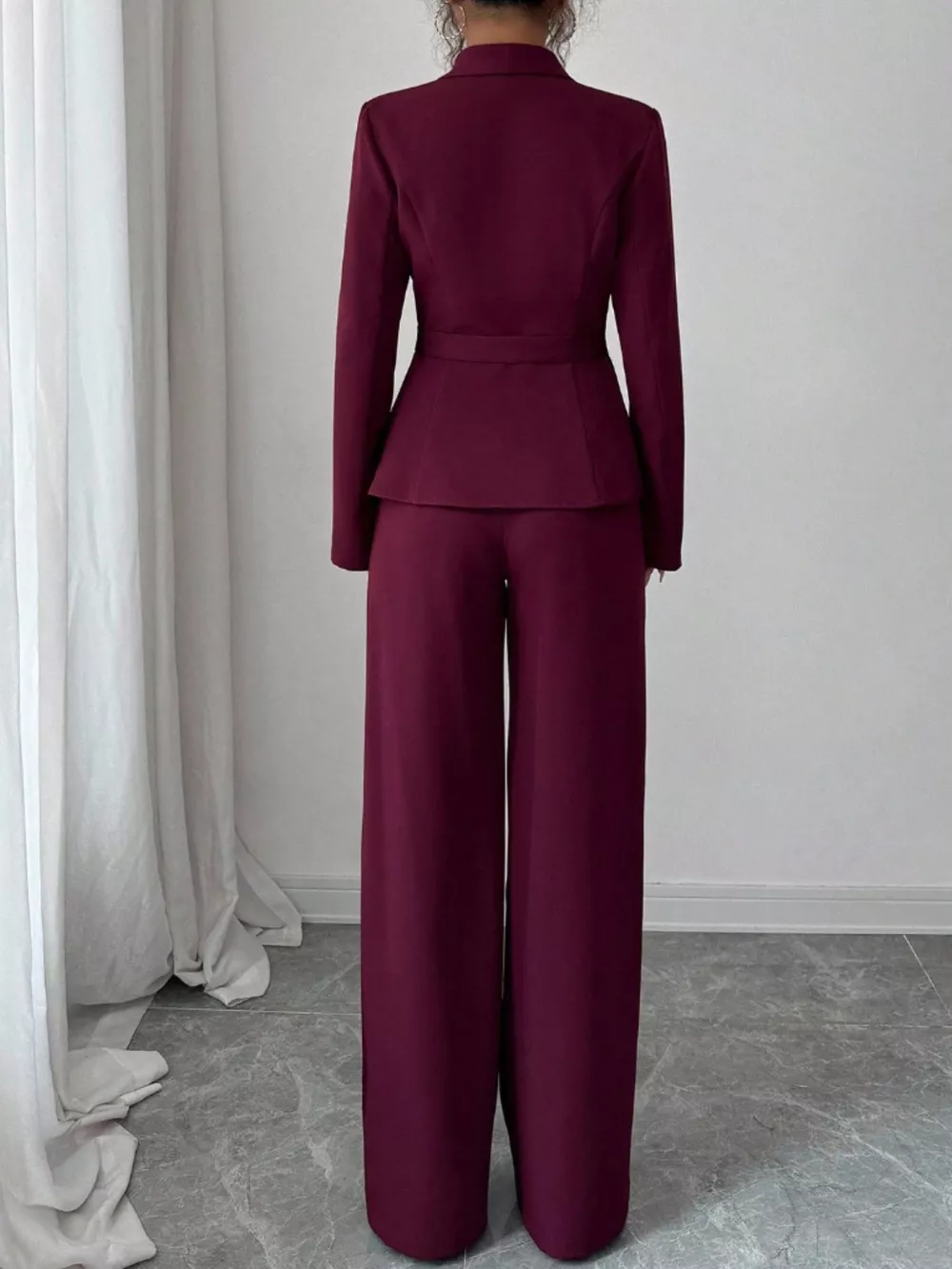 One Button Blazer and Pants Set, image 20