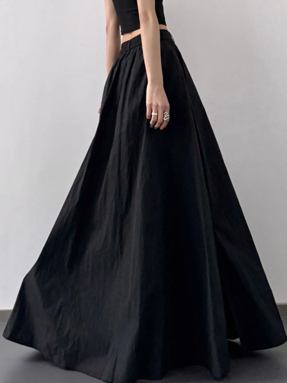 High Waist Slit Maxi Skirt, image 9