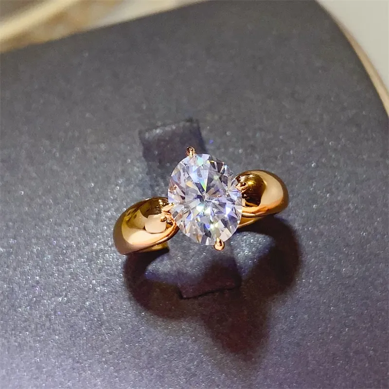 2 Carat Moissanite 925 Sterling Silver Ring, image 2