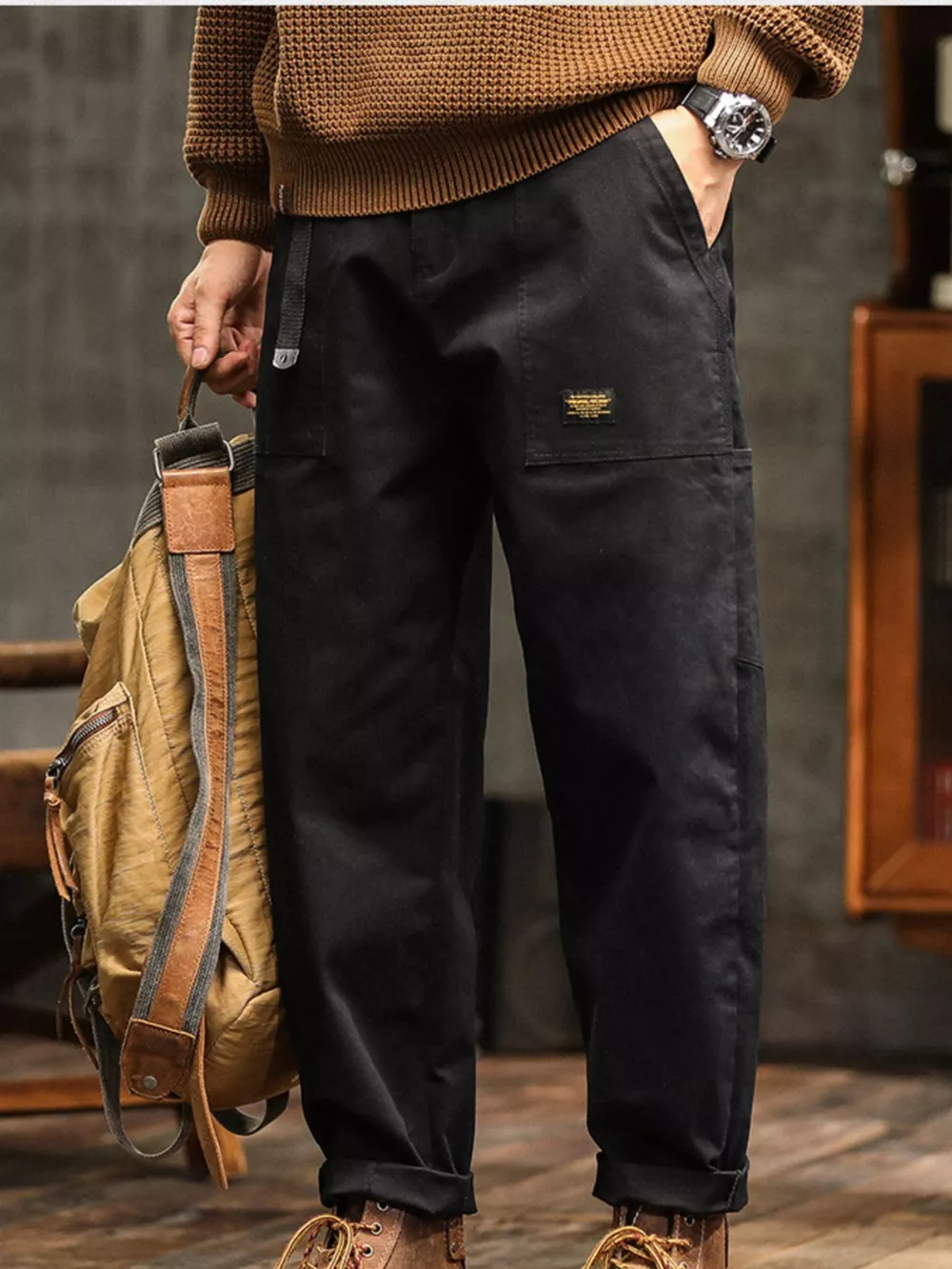 Men's Wide Leg Pants, image 3