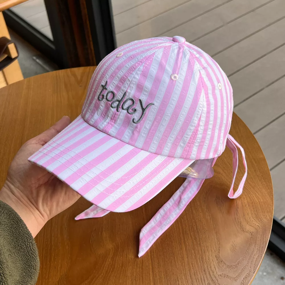 Striped Embroidered Baseball Cap, image 10