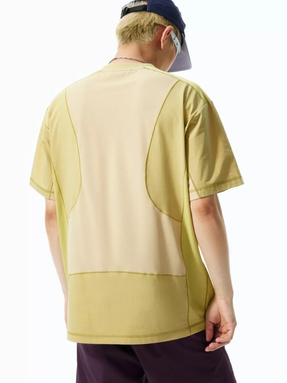 Men's Contrast Stitching Relaxed Fit T-Shirt, image 11