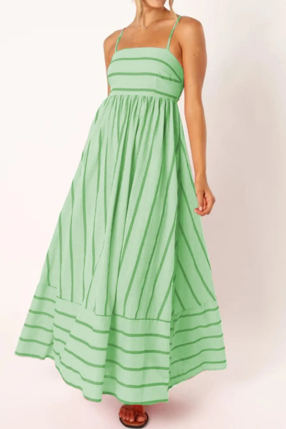 Striped Square Neck Cami Dress, image 18
