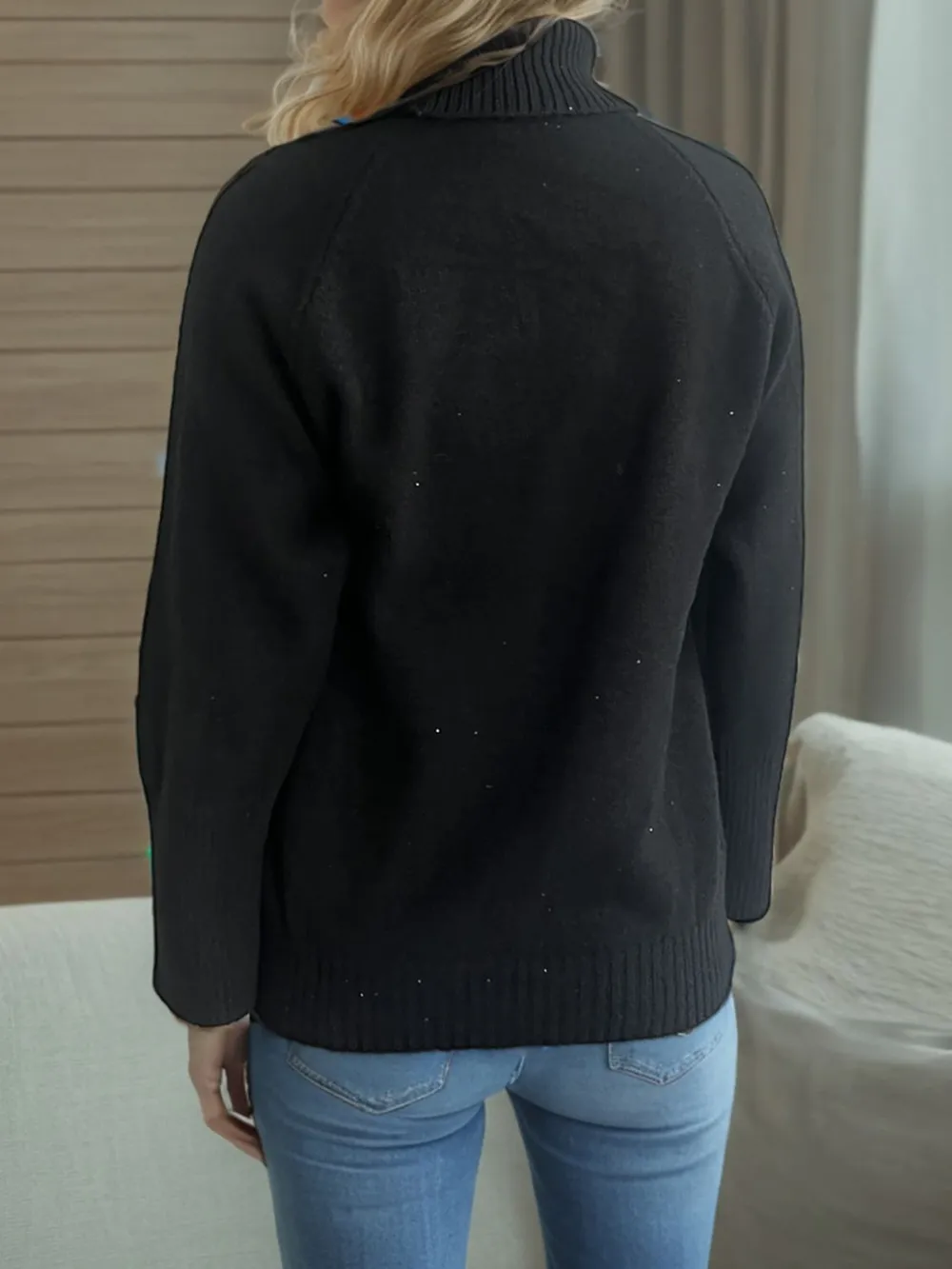 Turtleneck Raglan Sleeve Sweater, image 16