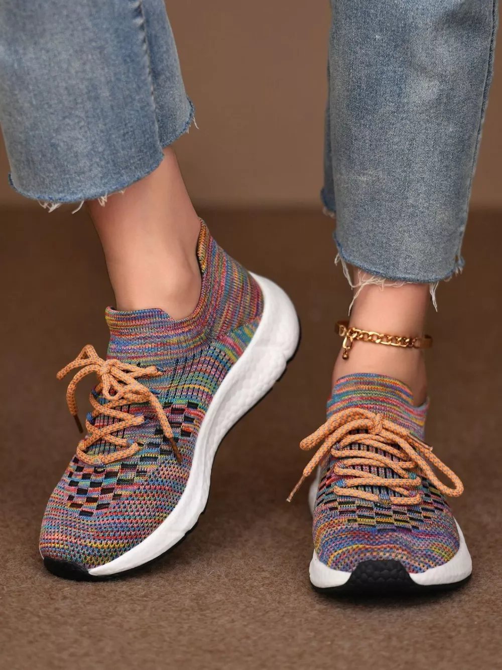 Round Toe Lace Up Athletic, image 2
