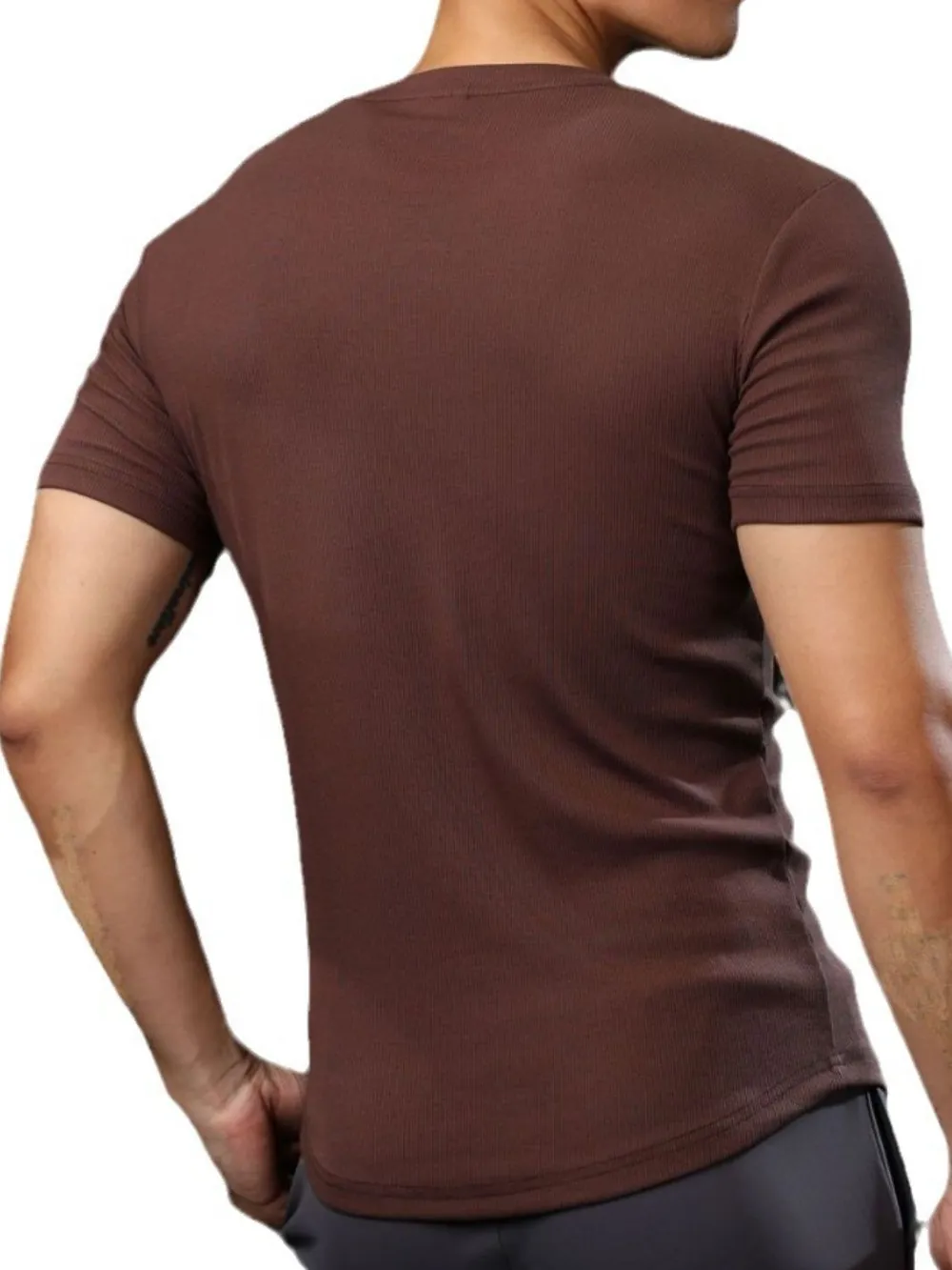Men's Plus Size Round Neck Short Sleeve T-Shirt, image 8