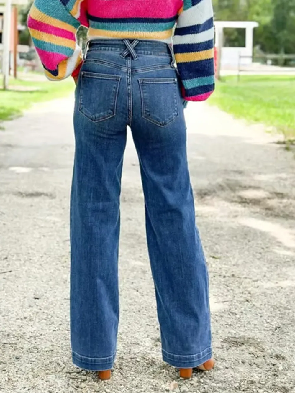 Washed Straight Leg Jeans, image 7