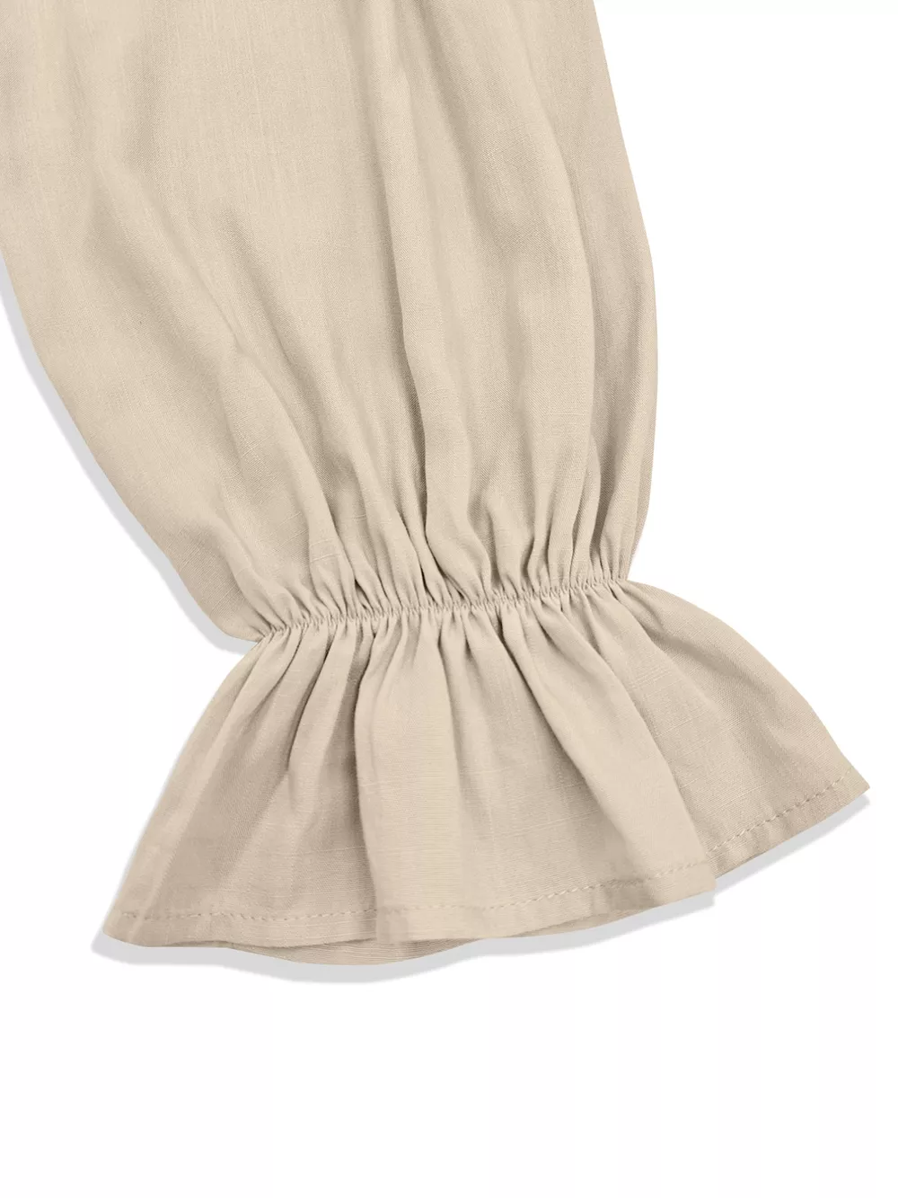 Button-Down Flounce Sleeve Shirt, image 6