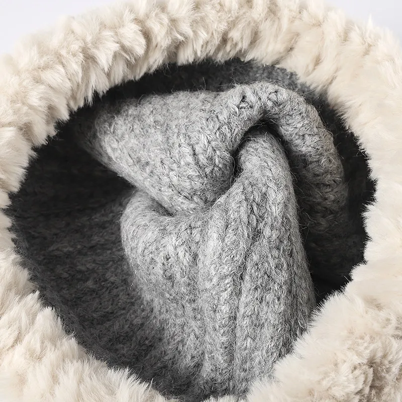 Fuzzy Hem Knit Hat, image 4