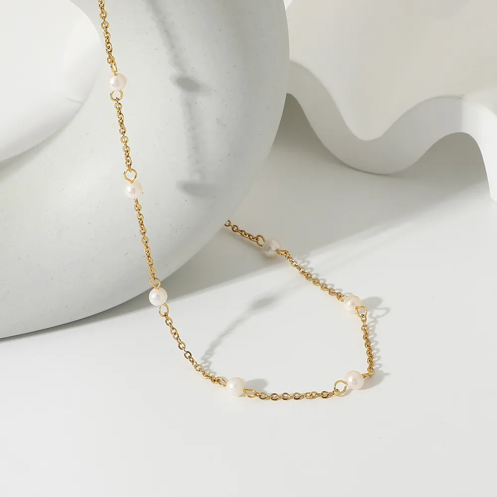 Freshwater Pearl 18K Gold-Plated Necklace, image 3