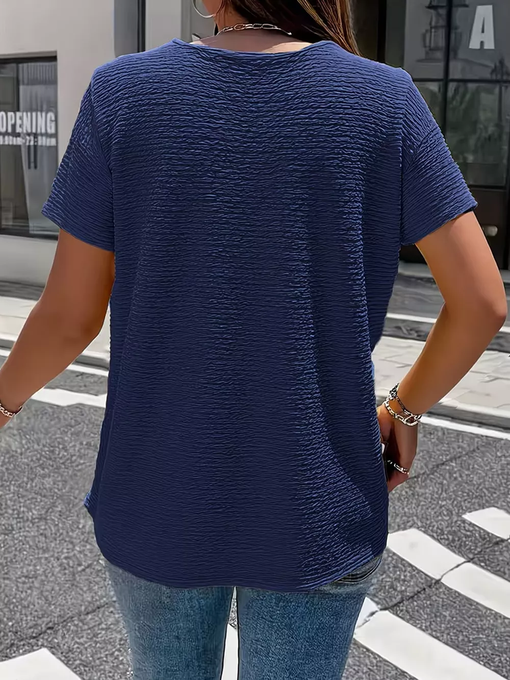 Textured Short Sleeve Top, image 15
