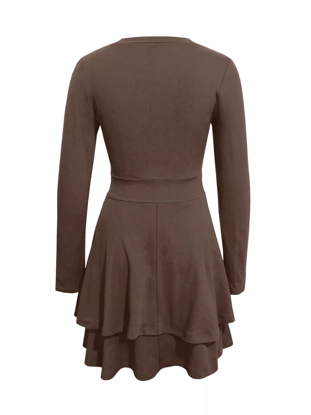 V-Neck Layered Ruffle Mini Dress, image 25